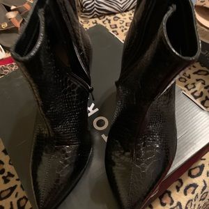 Torrid Snake Skin Booties Size 7.5
